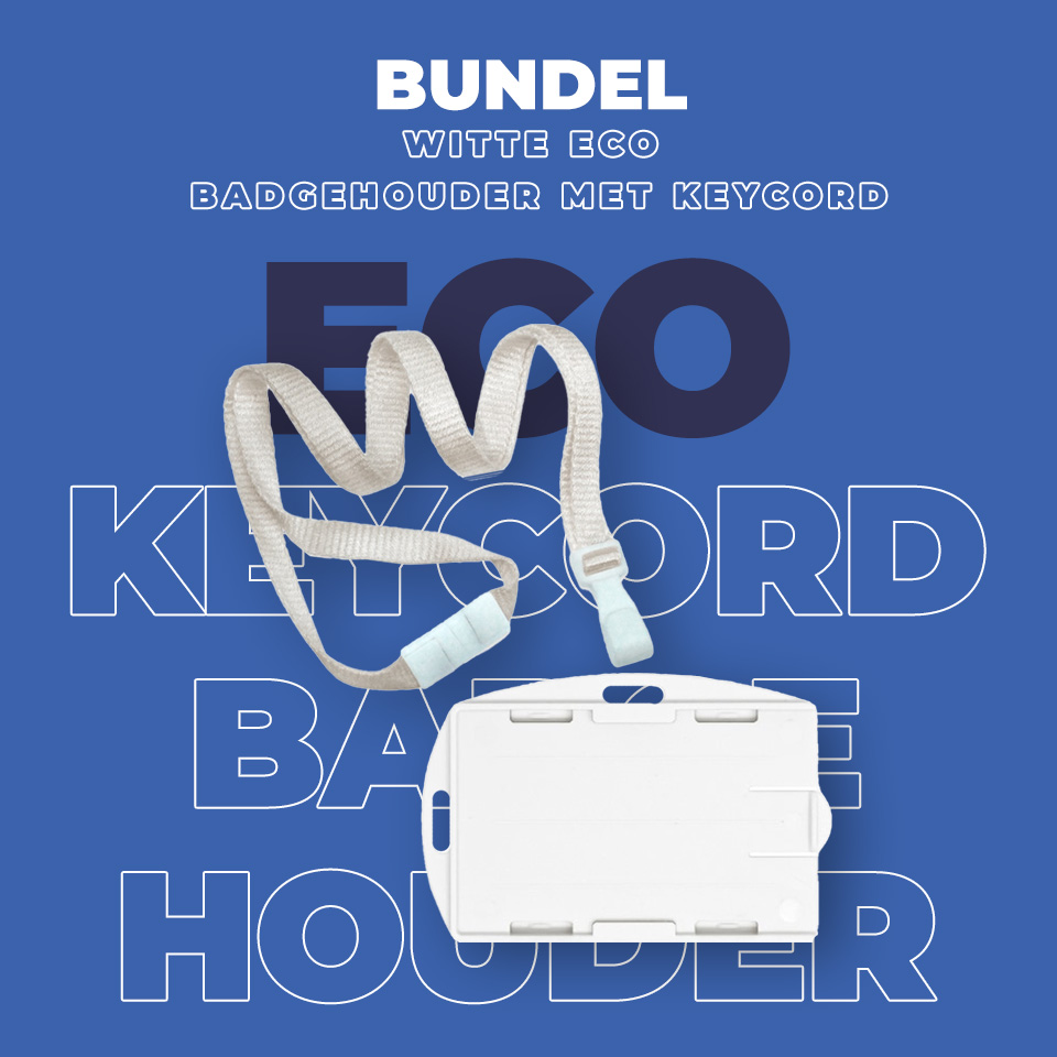 CardSupply Eco badgehouder met keycord